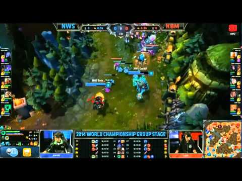 LMHT [25-09-2014]  NWS vs KBM Chung Kết Thế Giới Mùa 4 Bảng D