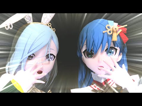 【Project DIVA Mega Mix+】Kiritani Haruka, Hinomori Shizuku【World's End Dancehall -F Edition-】4K
