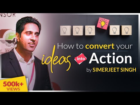 How to convert your IDEAS into ACTION? Simerjeet Singh on Developing Courage to ACT Coach On Campus Video