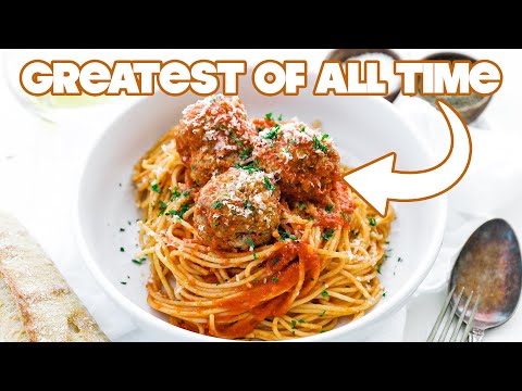 Spaghetti and The Best Meatballs Recipe Ever