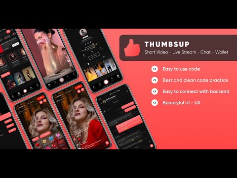 ThumbsUp : Short Video App, Video Creating & Sharing App, Social Media : Source Code Available