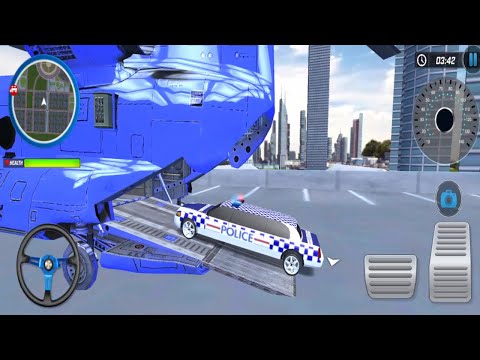 US Police Multi Level Car Transporter Truck 2021 - Police Limo Driving - Android Gameplay 3D