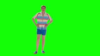 Allan from Barbie green screen