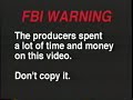 FBI Warning VHS