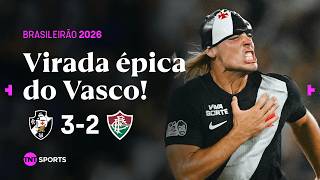 VASCO FAZ DOIS GOLS NO FINAL E VIRA COM SHOW DA TORCIDA | VASCO 3 X 2 FLUMINENSE