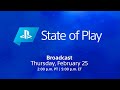 PlayStation State of Play February 2021 Livestream