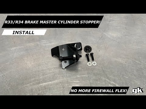 Gktech R33 R34 Skyline Brake Master Cylinder Stopper - Install