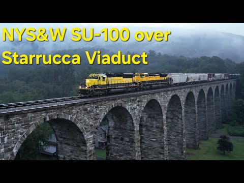 NYS&W SU-100 - Starrucca Viaduct to Deposit