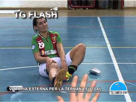 TELE UMBRIA VIVA TG "VITTORIA ESTERNA PER LA TERNANA FUTSAL"  16 02 15