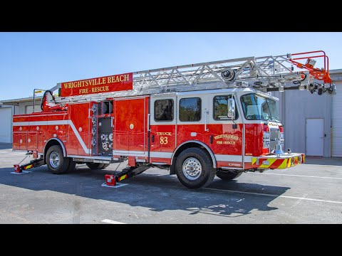 Walk Around of Wrightsville Beach Fire's HR 100 Aerial - SO144248