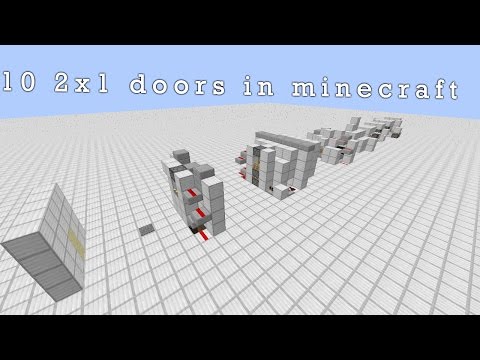 10 2x1 doors under 30 seconds !!! l minecraft i redstone