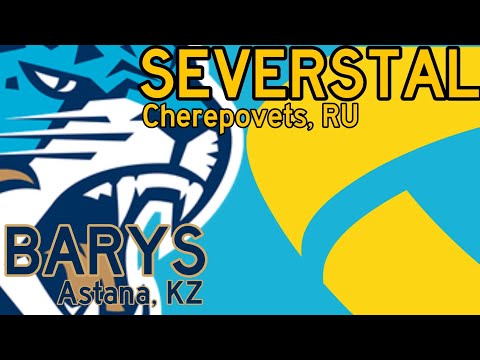Severstal Cherepovets @ Barys Astana | Regular Season (SII) | IRHMF