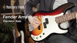 Video thumbnail for Fender American Ultra Precision Bass Demo – All Playing, No Talking by Musician's Friend