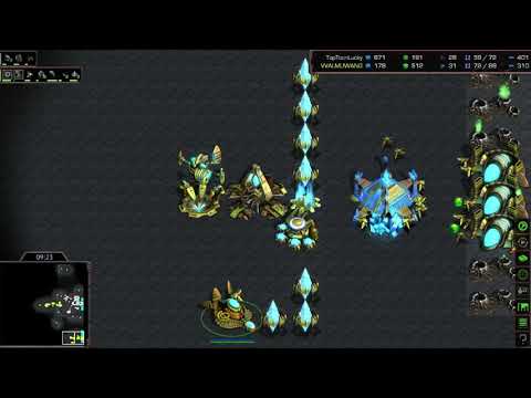 SICK - Luckyback (Z) vs Mong (P) - Starcraft Casty Cast!! Had to edit at 30 Mins!! But Amazing Game!