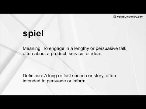 spiel Meaning