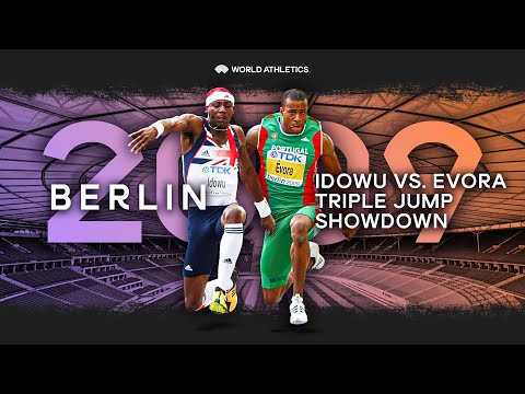 Idowu vs Evora in triple jump clash 🇬🇧 🇵🇹 | World Athletics Championships Berlin 2009