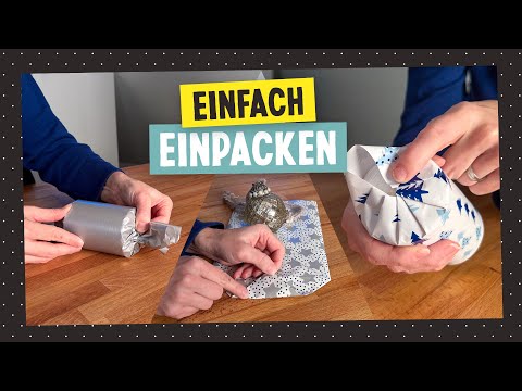 Runde (und unförmige) Geschenke verpacken  - 3 einfache Ideen