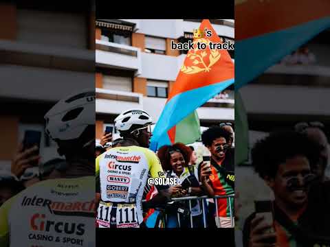 Biniam Girmay during training with his #Amazing 🇪🇷 color design #Cube 🚲 @IntermarcheW
