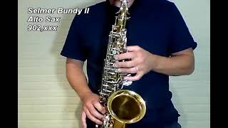 Video thumbnail for Selmer Bundy II Alto Sax by Gabriel Cappelli