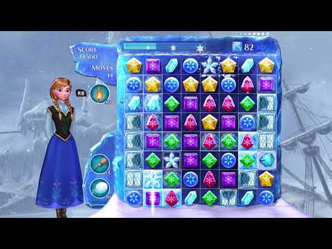Frozen Free Fall: Snowball Fight Level 255 Walkthrough, No Power Ups