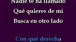 12 Con Que Derecho   Emmanuel [karaoke]