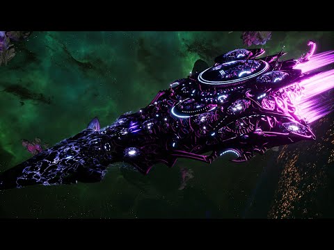 Necrons vs Craftworld Aeldari - Skalgrim Mod - Massive Battle - Battlefleet Gothic Armada 2