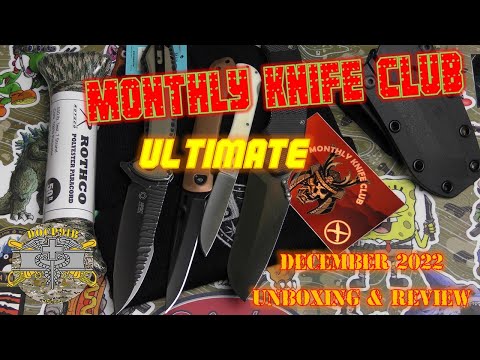 Monthly Knife Club Name Brand ULTIMATE Box!!! December 2022 Unboxing & Review