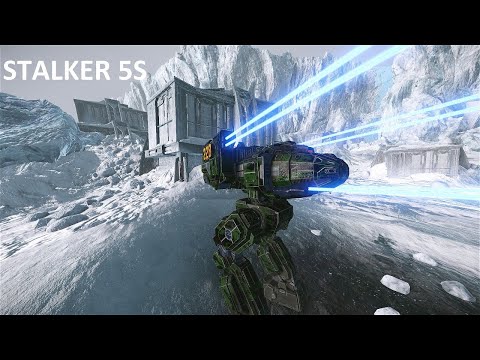 Long range Stalker. 6 ER Large Lasers. Frozen City fun. Mechwarrior Online (MWO).