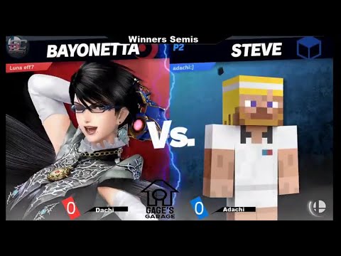 Gage's Garage #1 - DachiTea (Bayonetta) VS Adachi (Steve) - SSBU Winners Semi's