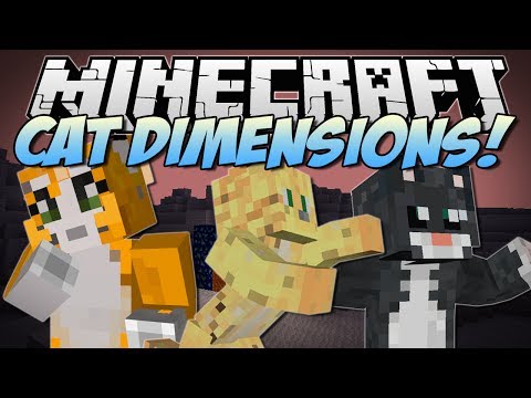 Minecraft | CAT DIMENSIONS! (Bad Cats, Evil Cats, Epic Cat Weapons & More!) | Mod Showcase