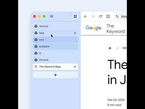 Google Chrome Vertical Tabs 소개 영상