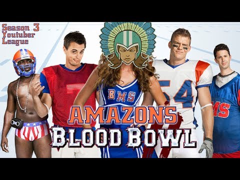 Amazons vs Orcs (Blacktemplar) Blood Bowl 2 Youtuber League