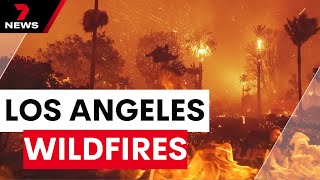 Deadly wildfires engulf entire neighbourhoods in Los Angeles | 7NEWS
