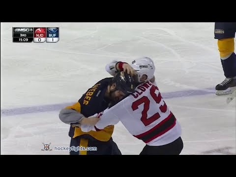 Ryane Clowe vs Mike Weber Jan 4, 2014