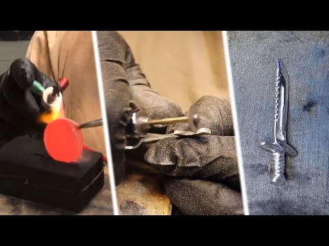 Silver Knife Pendant That Really Cuts | How Its Made Jewelry Necklace | Forged in Franklin