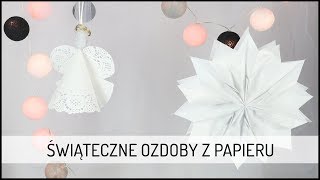 Świąteczne Ozdoby z Papieru | DIY DOMODI TV