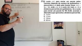 Resolução da prova de matemática do Concurso Correios 2024 - Nível Médio.