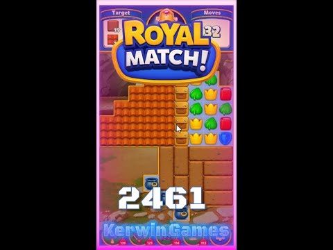 Royal Match Level 2461 - No Boosters Gameplay
