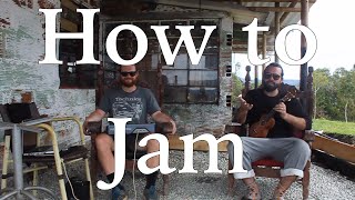 Ukulele Tutorial - How to Jam with other musicians, rules and ideas.