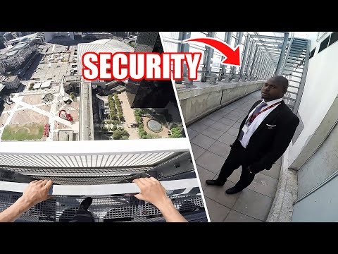 Escaping PARIS ROOFTOP After Seen By SECURITY 🇫🇷
