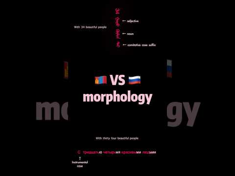 Morphology comparison #languagelearning #language #russian #mongolian