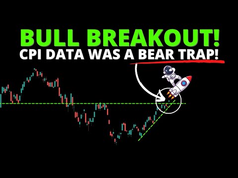 BULL BREAKOUT! CPI Data was a BEAR TRAP! (SPY QQQ DIA IWM ARKK BTC)