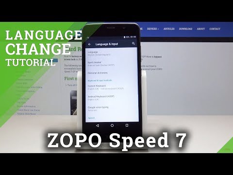 How to Change Language in Zopo Speed 7 - Country & Region Settings