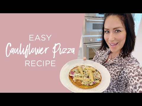 Easy Cauliflower Pizza Recipe ~ Tone It Up Meal Plan