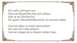 Chris Roberts - Hier Ist Ein Zimmer Frei Lyrics