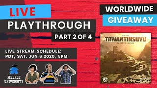 LIVE - Tawantinsuyu: The Inca Empire Board Game -Tabletopia Playthrough + Giveaway + Rainer (2 of 4)