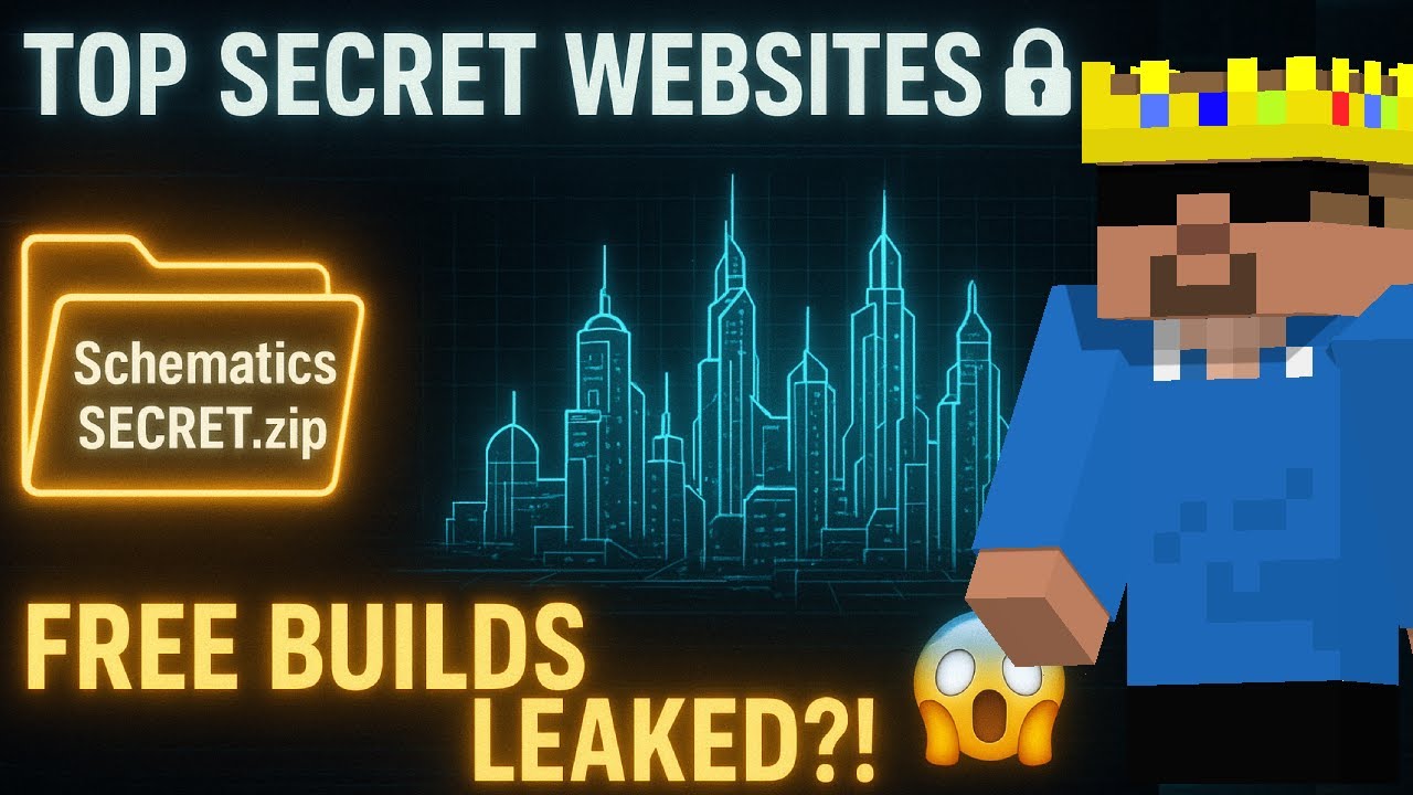 Top SECRET Websites to Get FREE Litematica Schematics 😱 | Minecraft Builds You Must Try!