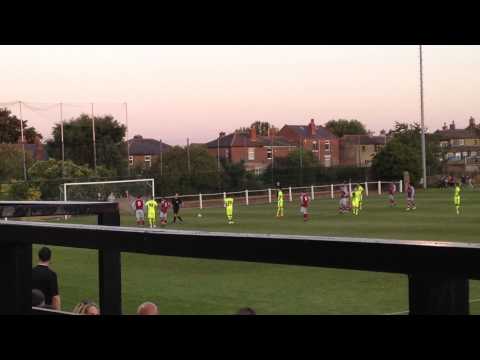 AFC Emley v Huddersfield Town- Flo Bojaj's 3rd goal