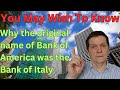 Secrets Of Bank Of America S Italian Origins