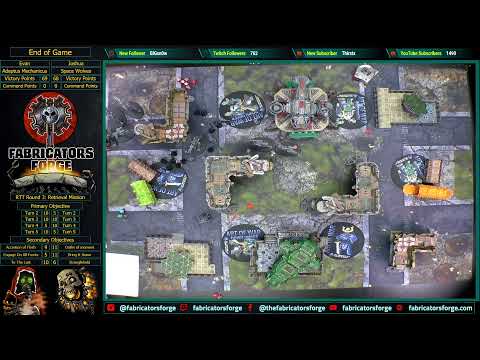 Fabricator's Forge June RTT Live! - Round 3 - Admech vs Space Wolves